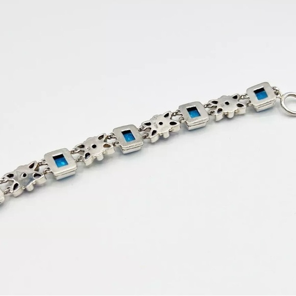 🌟Nicky Butler 925 Sterling Silver Blue Quartz Moonstone Turquoise Toggle… - Picture 13 of 16